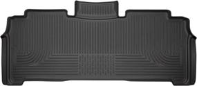 img 4 attached to 🚗 Ultimate Protection for Chrysler Pacifica/Voyager: Husky Liners Weatherbeater 2nd Seat Floor Liner - Black (14011)