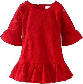 img 4 attached to Mud Kingdom Toddler Dress Sleeve Girls' Clothing: Stylish Dresses for Your Little Fashionistas