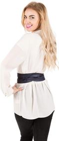 img 1 attached to BlackButterfly Waist Band Cinch White Women's Accessories ~ Belts