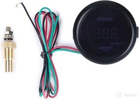 img 1 attached to 🌡️ HOTSYSTEM Universal Water Temp Gauge: Accurate Digital LED Temperature Meter for Car Automotive - 2in 52mm, DC12V (Celsius)