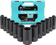 get the job done with duratech's 13 piece standard socket set - 1/2 inch drive logo