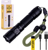 powerful and durable: everbeam e2 led tactical flashlight with 1500 lumen ultra brightness, waterproof design, and long battery life of 12 hours for your next adventure logo