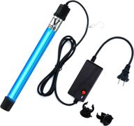 powerful 110v 185nm ozone wand u/v/c light lamp: waterproof timer, covers 100sq ft, 5/20/60 minutes, 7w, eliminates o3 smell logo