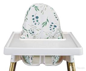 img 3 attached to 🪑 Cushion Cover for IKEA ANTILOP Highchair - Removable & Reversible, High Chair Cushion Cover with No Inflatable Cushion Insert, by Little Bloom Co. (Sage-Dot/Greenery)