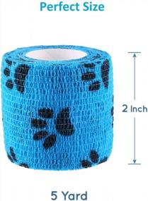 img 3 attached to Protect Your Pet'S Wounds And Paws With WePet Self-Adhesive Non-Woven Tape - 6 Rolls, 2 Inch With Pawprints!