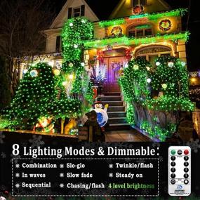img 3 attached to Light Up Your Holiday Bushes: KNONEW Christmas Net Lights With 360 LEDs And 8 Modes