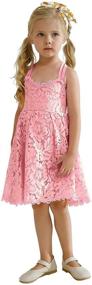 img 4 attached to NNJXD Sleeveless Princess Sundress Tulle Black Girls' Clothing : Dresses