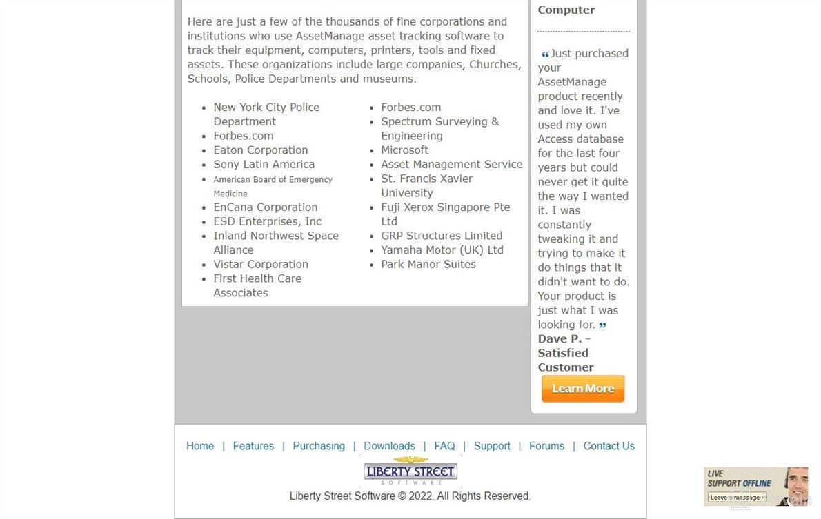 img 1 attached to AssetManage review by Ben Chase