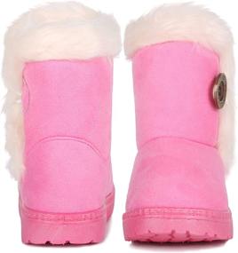 img 3 attached to Femizee Winter Bailey Button Toddler Girls' School Uniform Shoes