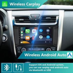 img 3 attached to Обновите свой Nissan Altima с помощью нашей беспроводной автомобильной стереосистемы Android и наслаждайтесь 9-дюймовым сенсорным экраном, Carplay/Android Auto, GPS-навигацией и многим другим!