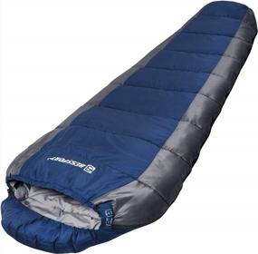 img 4 attached to Bessport Mummy Sleeping Bag 15-45℉ Extreme 3-4 Season Cold Weather Hiking Traveling & Outdoor Activities For Adults - Washable And Warm.