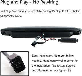 img 1 attached to 🚦 High Mount LED Third Brake Light for 1999-2007 Chevy Silverado GMC Sierra 1500 2500 3500 HD Classic, Rear Cargo Lamp Stop Light