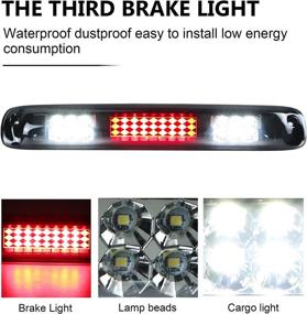img 2 attached to 🚦 High Mount LED Third Brake Light for 1999-2007 Chevy Silverado GMC Sierra 1500 2500 3500 HD Classic, Rear Cargo Lamp Stop Light
