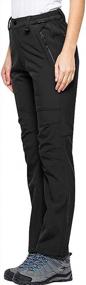 img 4 attached to Stay Warm And Dry On Your Outdoor Adventures With Women'S Waterproof Soft Shell Pants