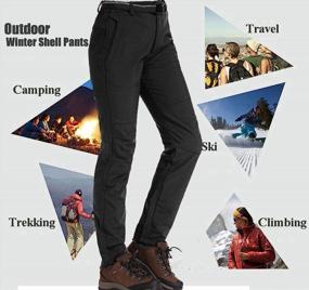 img 1 attached to Stay Warm And Dry On Your Outdoor Adventures With Women'S Waterproof Soft Shell Pants