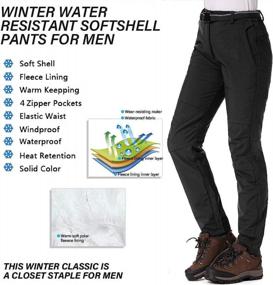 img 2 attached to Stay Warm And Dry On Your Outdoor Adventures With Women'S Waterproof Soft Shell Pants