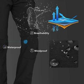 img 3 attached to Stay Warm And Dry On Your Outdoor Adventures With Women'S Waterproof Soft Shell Pants