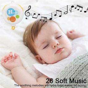 img 2 attached to 🎶 MARUMINE Baby Musical Nursery Crib Mobile: Digital Music Box with 26 Lullabies, Rotating Animals Plush Toys - Perfect Infant Soother Toy for Boys and Girls