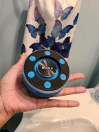 img 1 attached to Waterproof Bluetooth Shower Speaker - MuGo IPX7, Suction Cup, Wireless Portable Speaker with Mic, 8H Playtime, Stereo Sound for Bathroom, FM Radio, Light Show review by Anthony Payton