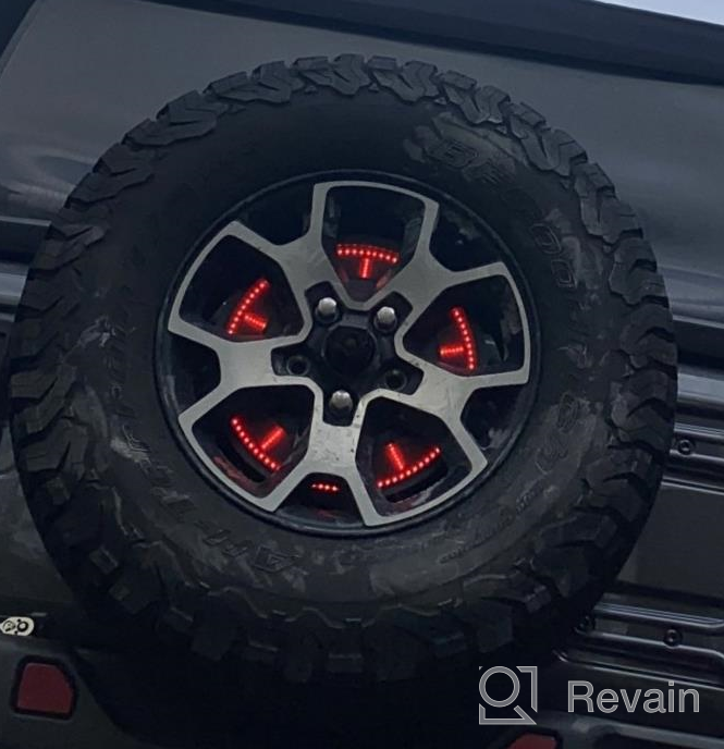img 1 attached to 🚗 BORDAN Spare Tire Brake Light Plug & Play 3-Side Wheel Light LED Ring for Jeep Wrangler JL JLU (2018-2022) - Compatible with Wrangler 2018 2019 2020 2021 2022 Models review by Ralph Foster