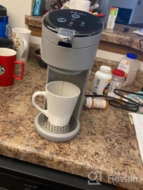 img 1 attached to Instant Solo Single Serve Coffee Maker, From The Makers Of Instant Pot, K-Cup Pod Compatible Coffee Brewer, Includes Reusable Coffee Pod & Bold Setting, Brew 8 To 12Oz., 40Oz. Water Reservoir, White review by Nina Lucero