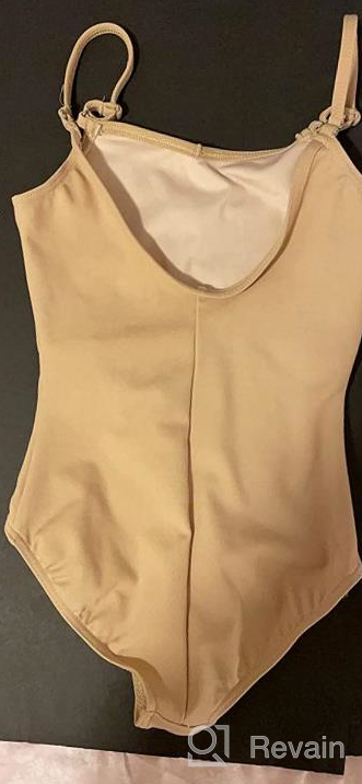 img 1 attached to 👧 Pink Capezio Leotard with Adjustable Straps for Girls - Size Small review by Jeanette Jenson