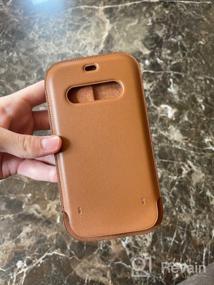 img 7 attached to 📱 Кожаный чехол Apple с технологией MagSafe для iPhone 12 Pro Max коричневого цвета "Saddle Brown": Стильная и функциональная защита.