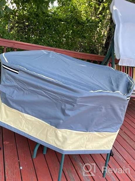 img 1 attached to 84 Inch Waterproof & Heavy Duty Patio Furniture Covers - 600D Oxford Cloth Outdoor Table Cover For Dining Set review by Chris Webb