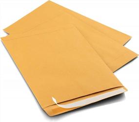 img 1 attached to Ultra Strong 10 X 13 Self-Seal Brown Kraft Catalog Envelopes - 100 Count For Secure Delivery (28Lb, Quick-Seal, 39300)