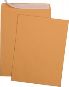 img 3 attached to Ultra Strong 10 X 13 Self-Seal Brown Kraft Catalog Envelopes - 100 Count For Secure Delivery (28Lb, Quick-Seal, 39300)