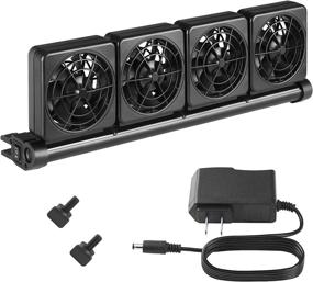 img 4 attached to 🐠 Optimized Seven-Master Aquarium Chillers, Fish Tank Cooling Fan System with Wind Power and Adjustable Angle, Clip-On Chiller with 2/3/4 Heads, 2 Control Gears