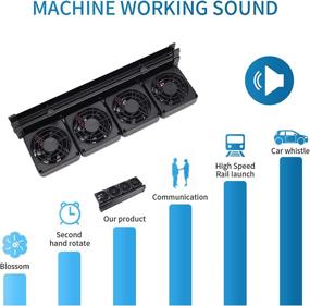 img 1 attached to 🐠 Optimized Seven-Master Aquarium Chillers, Fish Tank Cooling Fan System with Wind Power and Adjustable Angle, Clip-On Chiller with 2/3/4 Heads, 2 Control Gears