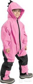 img 4 attached to Kids Toddler Rain Suit Waterproof Apparel & Accessories Baby Boys good in Clothing