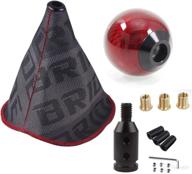 universal shift boot cover with weighted carbon fiber round ball shift knob - style 4 логотип