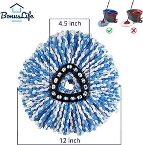 img 1 attached to 🧽 Efficient 6 Pack Mop Head Replacement for Ocedar EasyWring RinseClean Spin Mop Refill - New Version Upgrade