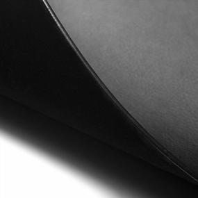 img 2 attached to Large Non-Slip Waterproof Black Leather Desk Blotter Pad, 24 X 14 Inches, Ideal For Keeping Your Desk Clean And Tidy