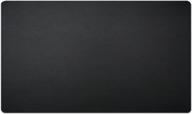 large non-slip waterproof black leather desk blotter pad, 24 x 14 inches, ideal for keeping your desk clean and tidy logo