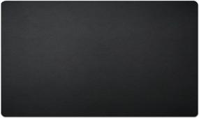 img 4 attached to Large Non-Slip Waterproof Black Leather Desk Blotter Pad, 24 X 14 Inches, Ideal For Keeping Your Desk Clean And Tidy