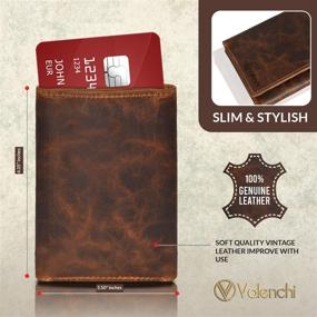 img 2 attached to Genuine Handmade Blocking Compartments LEVOGUE Men's 👔 Accessories: Premium Wallets, Card Cases & Money Organizers