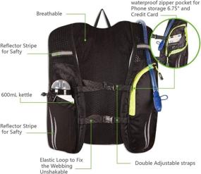 img 2 attached to NICETREES Hydration Lightweight Backpack Climbing Motorcycle & Powersports