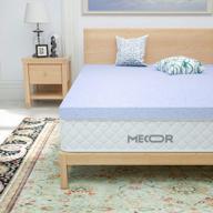 sleep in ultimate comfort with mecor 4 inch gel infused memory foam mattress topper in king size - pressure-relieving and certipur-us certified logo