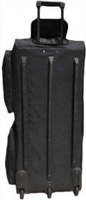 img 2 attached to XL Rolling Duffle Bag With Heavy Duty Wheels – Perfect For Travel, Sports And More!