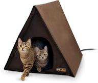 🏠 k&amp;h pet products multi-kitty a-frame outdoor cat shelter – heated or unheated options available logo