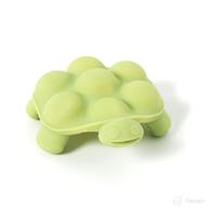 🐢 doddle &amp; co. chew teether: poppable bubbles, improved bubble wrap-like toddler teething fidget toy for baby (turtle) logo