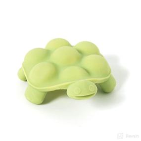 img 4 attached to 🐢 Doddle &amp; Co. Chew Teether: Poppable Bubbles, Improved Bubble Wrap-like Toddler Teething Fidget Toy for Baby (Turtle)