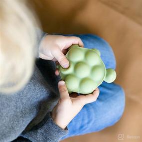 img 1 attached to 🐢 Doddle &amp; Co. Chew Teether: Poppable Bubbles, Improved Bubble Wrap-like Toddler Teething Fidget Toy for Baby (Turtle)