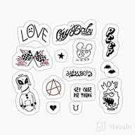 наклейка lil peep tattoo pack логотип