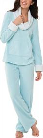 img 4 attached to Stay Cozy This Winter With PajamaGram Fleece Women'S Pajamas