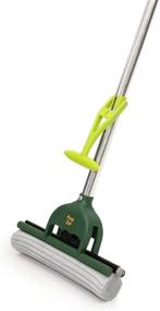 img 4 attached to 🧼 Pine-Sol Easy Squeeze PVA Sponge Roller Self-Wringing Mop for Multi-Surface Hard Floors, Telescoping Household Cleaning Tool with Extendable Metal Handle, Green