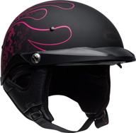 🔒 enhanced safety and style: bell pit boss adult street motorcycle helmet - catacomb matte pin pink/x-large/2x-large logo